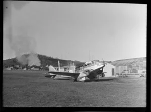 A De Havilland Dominie aircraft at Rotorua
