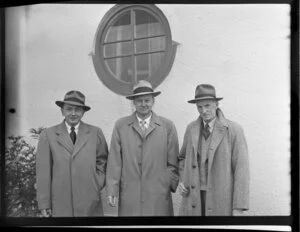 Edward Fife, Bob Askew, George Bolt, Lockheed Aircraft Representatives