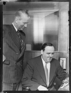 Mr G Wells of Tasman Empire Airways Limited, and Mr Abel of British Overseas Airways Corporation