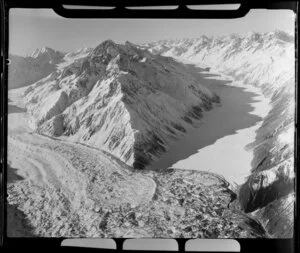 Mount Cook Region, Tasman seen left and Murchison Glacier