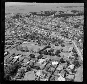 St Heliers Bay, Auckland, showing school and houses