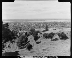 Mount Eden, Auckland, looking towards City