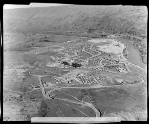 Roxburgh hydroelectric station, Clutha River, Otago, including housing