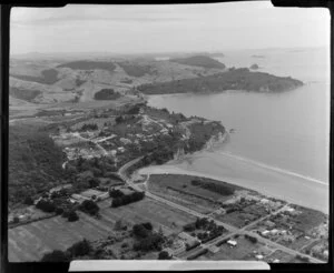 Orewa, Rodney District, Auckland, showing Hatfields Beach