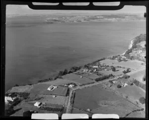 Mellons Bay, Manukau, Auckland, showing Beachlands in the distance