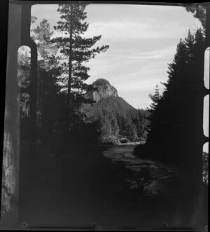 Waikato River and Pohaturoa Rock, Atiamuri, Taupo District