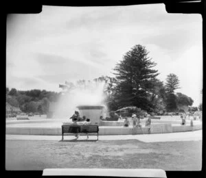 Fountain at Mission Bay, Auckland