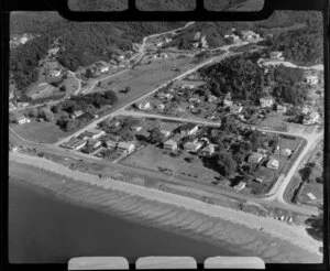 Paihia, showing beach and houses