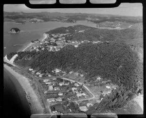 Paihia, showing beach and houses