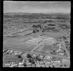 Papakura School, Auckland, showing surrounding area