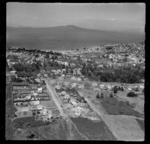 Milford, Auckland, showing Rangitoto Island in the distance