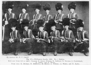 Photograph of Wellington Guards, 1900. No. 4 Section