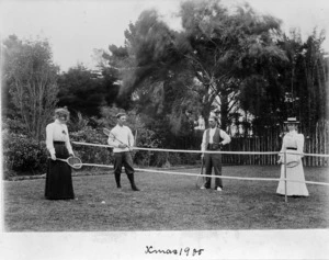 Reynolds family on the tennis court