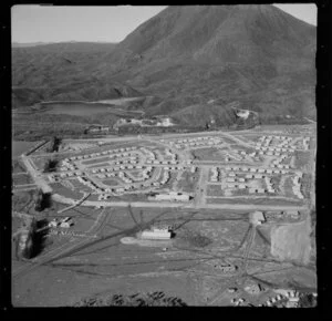 Housing, Kawerau, including Mt Edgecumbe (Putauaki) in the background