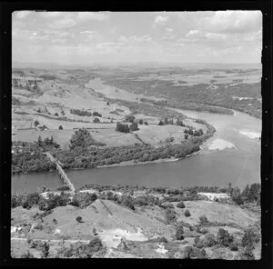 Tuakau, including Waikato River and Tuakau Bridge, Franklin, Waikato