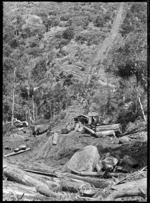 Tramway down the Anawhata incline