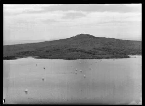 Rangitoto Island, Auckland, including sailboats in harbour