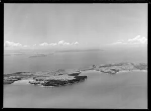 Whangaparaoa Peninsula, Auckland region, with Kawau Island in the distance