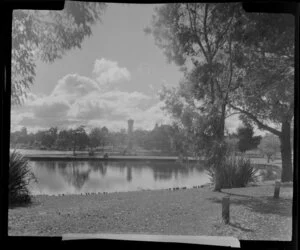 Lake Rotoroa in autumn, Hamilton