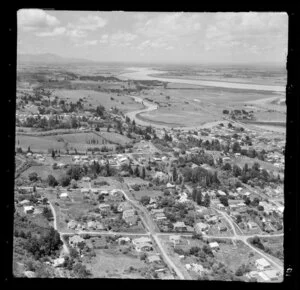 Thames area, Coromandel, Waikato, including houses, Waihou river (Thames River) and Piako River