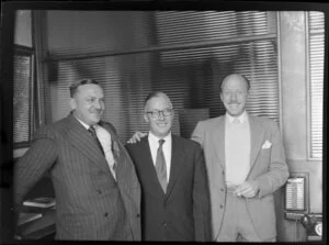 Rolls Royce representatives (L to R), N Mayne, N Barry and Peter Birch