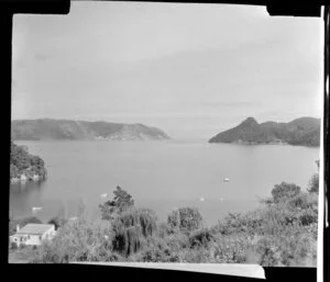 A view of the Manukau Heads from Huia, Waitakere Ranges, Auckland