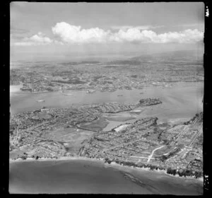 Narrow Neck, North Shore looking towards Auckland city