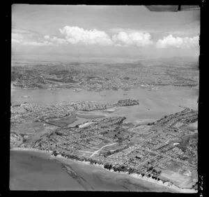 North Shore, Narrow Neck, looking towards Auckland City