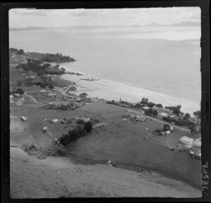 Langs Beach area, Northland, including Taranga Island in the background