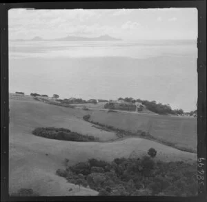 Langs Beach area, Northland, including Taranga Island in the background