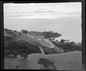 Langs Beach area, Northland, including Taranga Island in the background