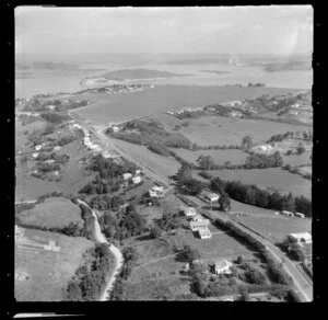 Onerahi area, Whangarei, including Limestone Island in the background