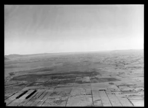 Hauraki Plains, Hauraki District, showing view over farmland