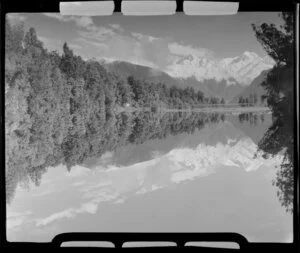 Lake Matheson and Mount Cook, South Westland