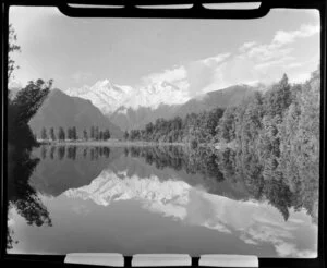 Lake Matheson and Mount Cook, South Westland