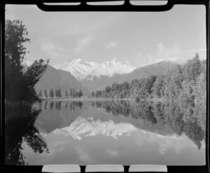 Lake Matheson and Mount Cook, South Westland