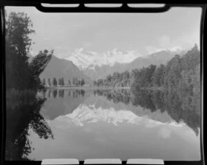 Lake Matheson and Mount Cook, South Westland