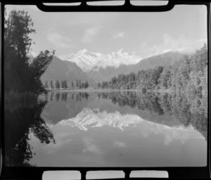 Lake Matheson and Mount Cook, South Westland