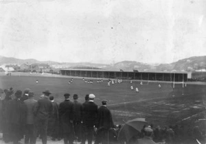 Rugby match, Athletic Park, Wellington