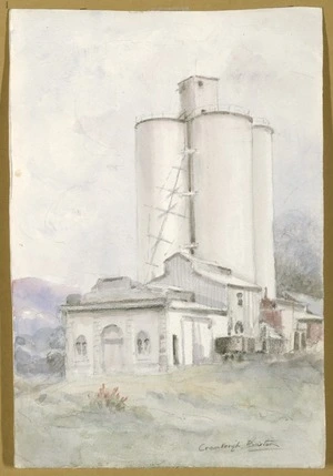 Barton, Cranleigh Harper, 1890-1975 :Silo, Waimate, South Island. [ca 1950?]
