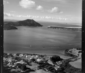 Mt Camel, Houhora Harbour with East Beach in distance, Far North District