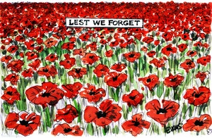 Evans, Malcolm Paul, 1945- :'Lest we forget.' 11 November 2011.