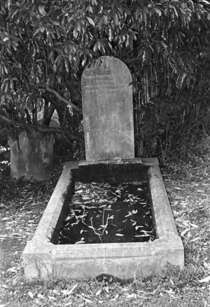 The grave of Annie M Johnston and Thomas Pemberton, plot 18.O, Sydney Street Cemetery.