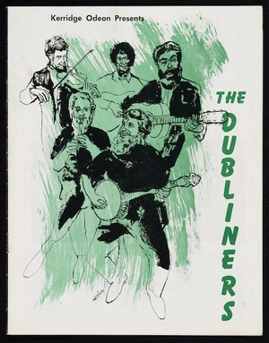 Kerridge Odeon presents The Dubliners ... first New Zealand tour 1968. Programme