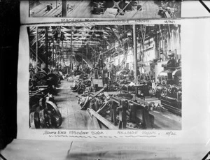 Railway machine workshop interior, Hillside, Dunedin