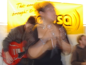 Digital photographs of Genuin performing at Massey University Student Orientation, Wellington