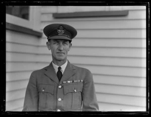 Flight Lieutenant Wilson at Hobsonville, Royal New Zealand Air Force