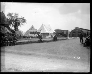 New Zealand Field Ambulance medical area in a World War I army camp