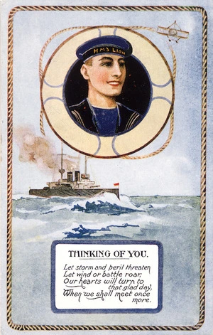 [Postcard]. Thinking of you. M. & L. Ltd. 1308. [ca 1910s].