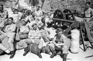 New Zealand soldiers in the Castle of San Guisto, Italy, World War 1939-1945